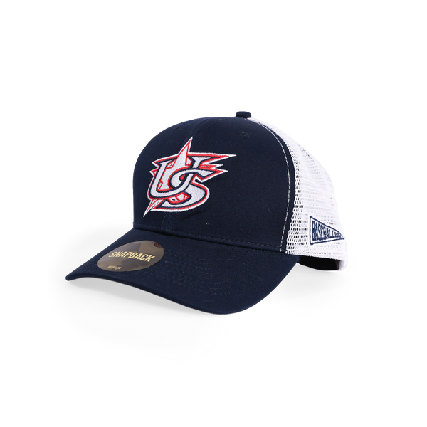 USA x Baseballism Star Logo Trucker - Navy