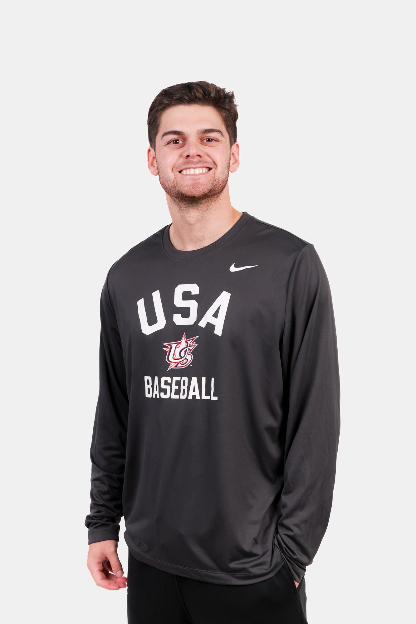 Anthracite Elevate Long Sleeve Legend Tee