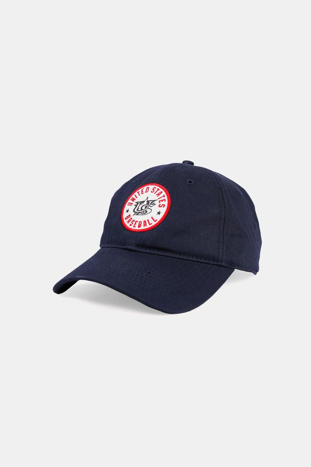 USA x Baseballism Badge Relaxed Fit Cap - Navy