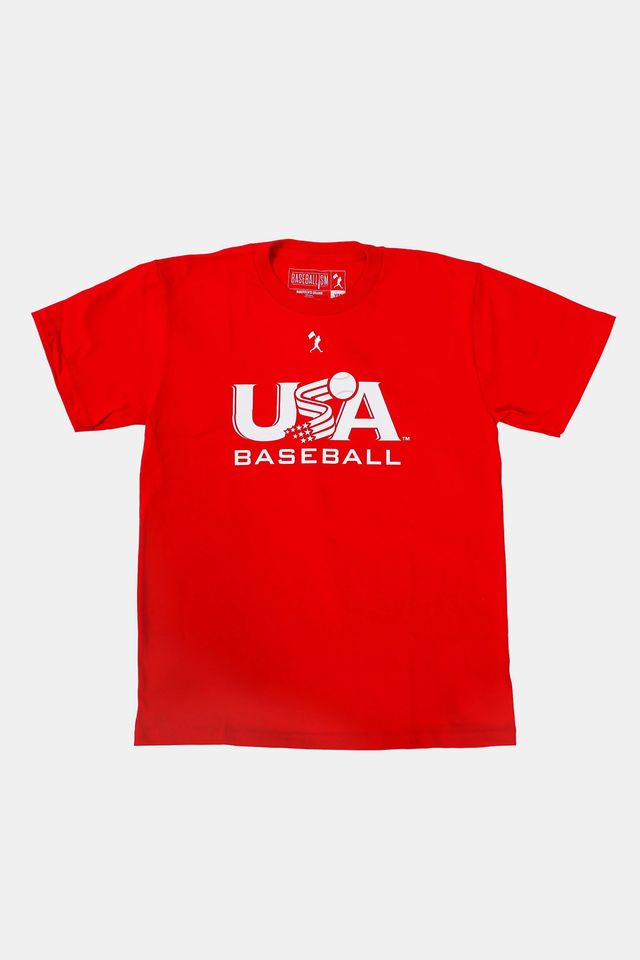 Youth USA x Baseballism Red Traditional Tee