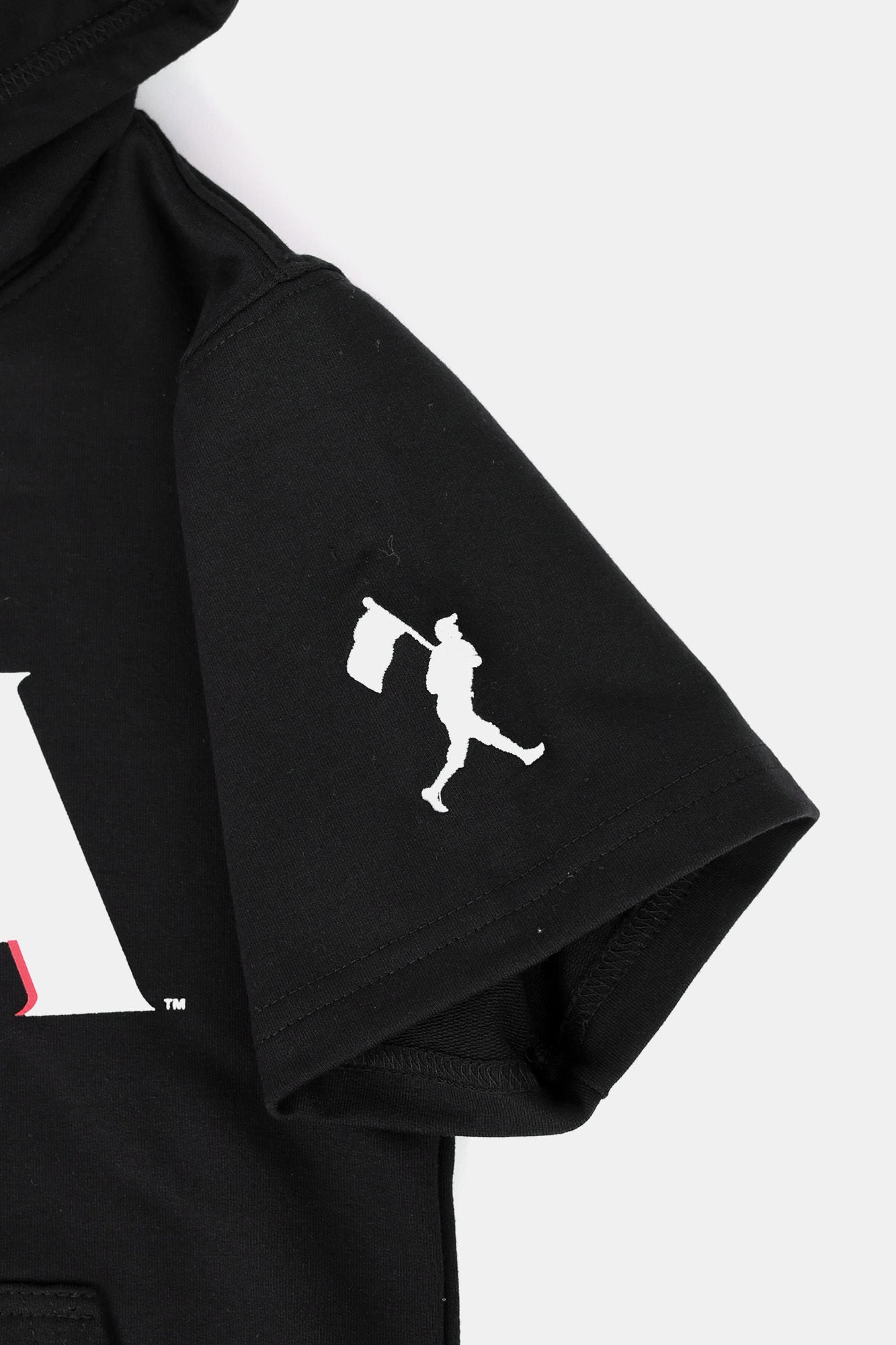 Youth USA x Baseballism Black Short Sleeve Hoodie