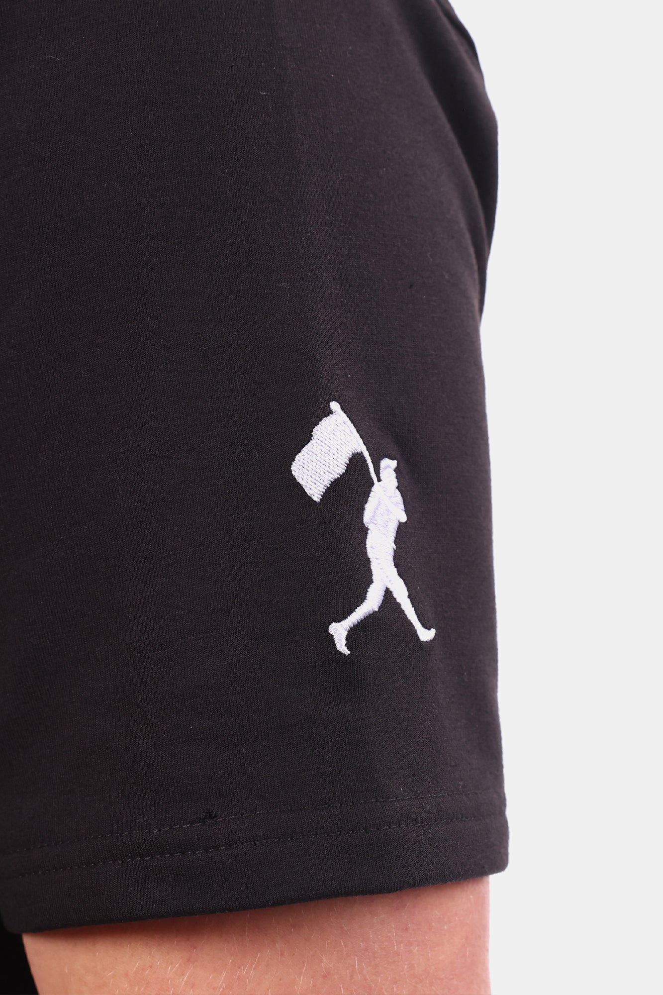 USA x Baseballism Black Short Sleeve Hoodie