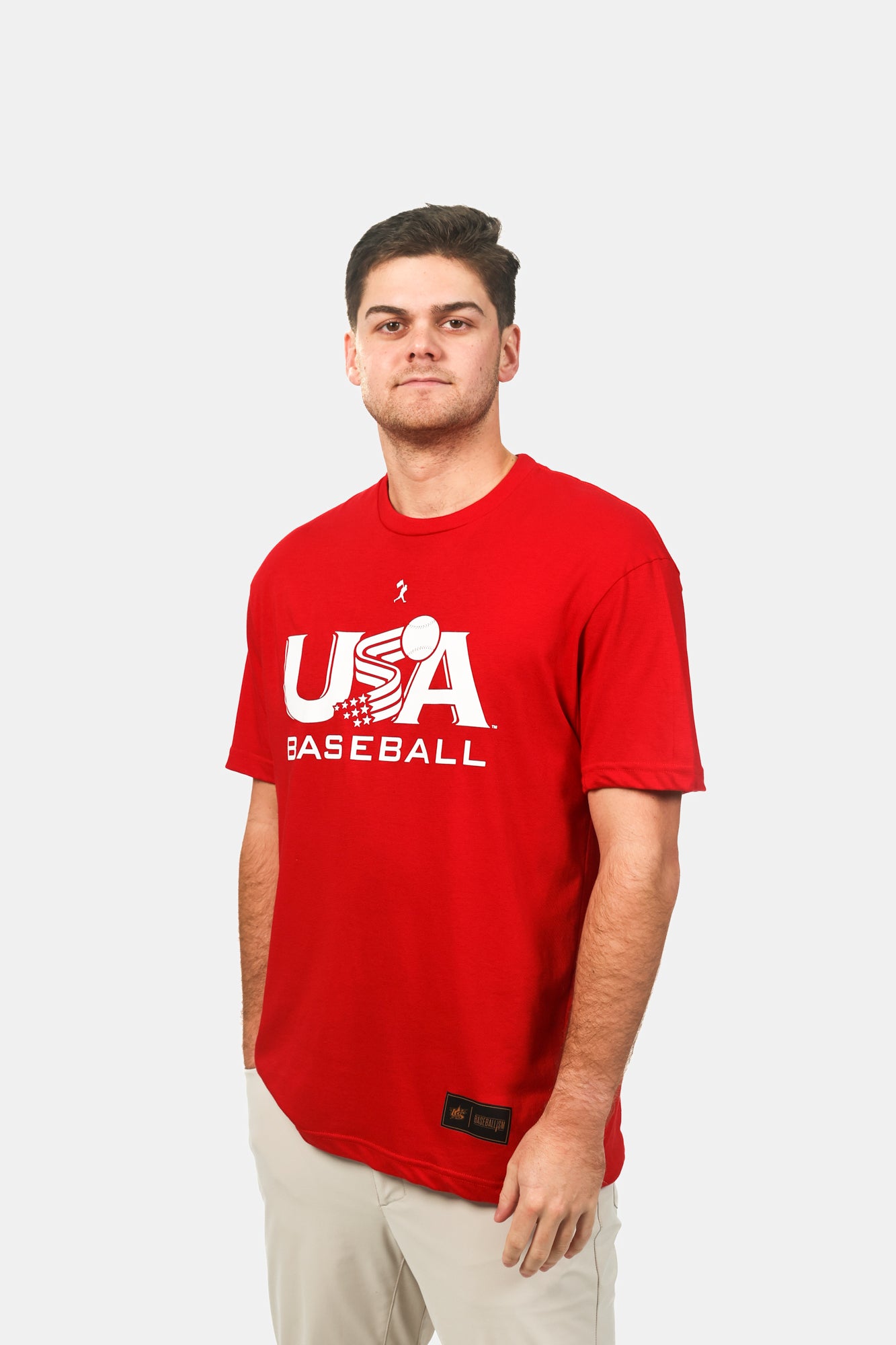 USA x Baseballism Red Traditional Tee