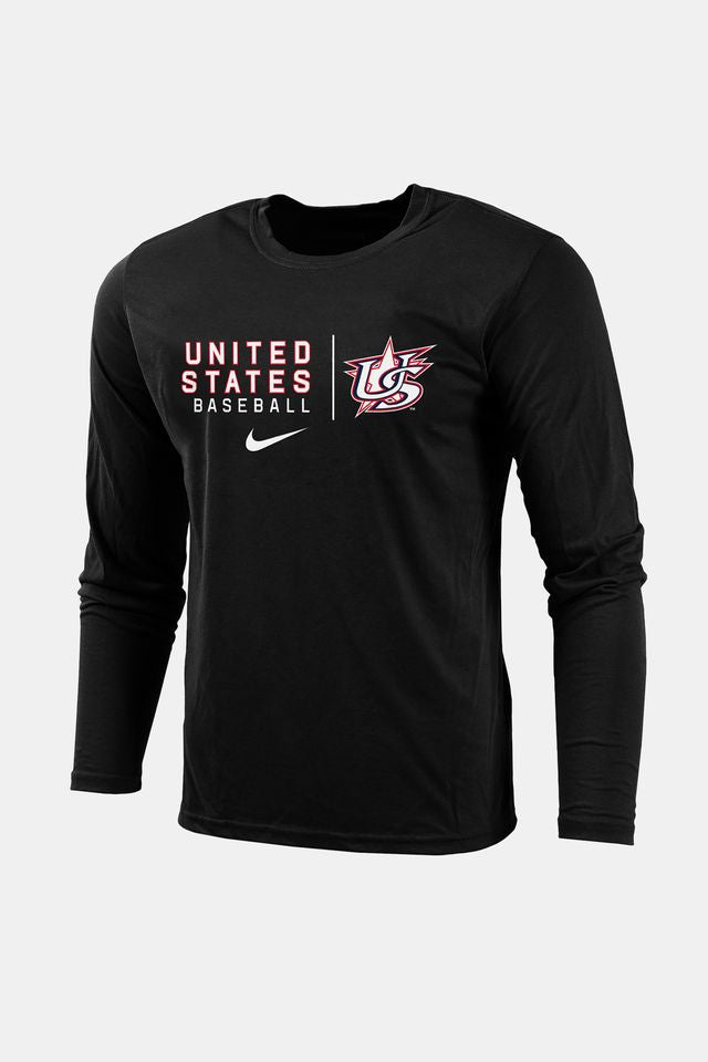 Black Fundamental Long Sleeve Legend Tee