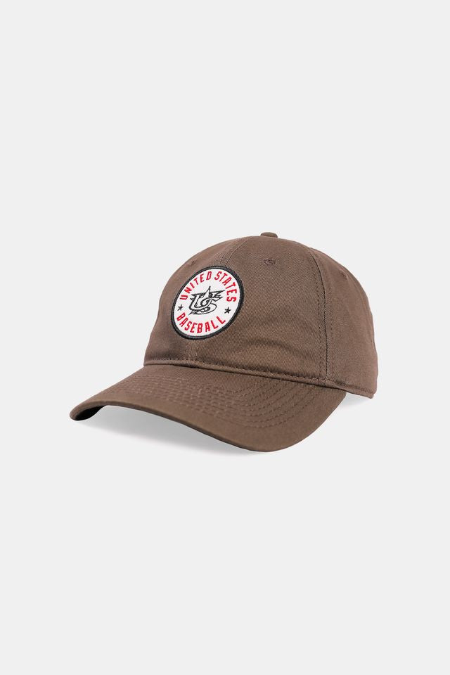 USA x Baseballism Badge Relaxed Fit Cap - Grey