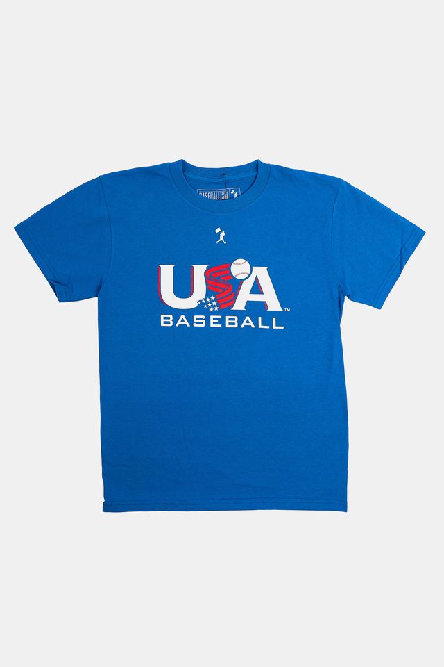 Youth USA x Baseballism Royal Traditional Tee