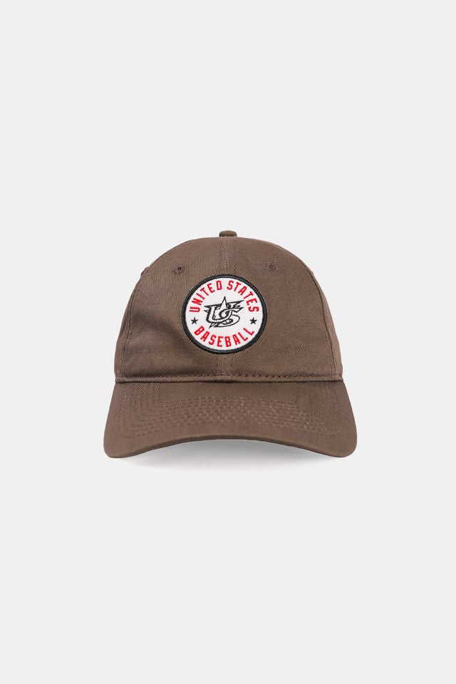 USA x Baseballism Badge Relaxed Fit Cap - Grey