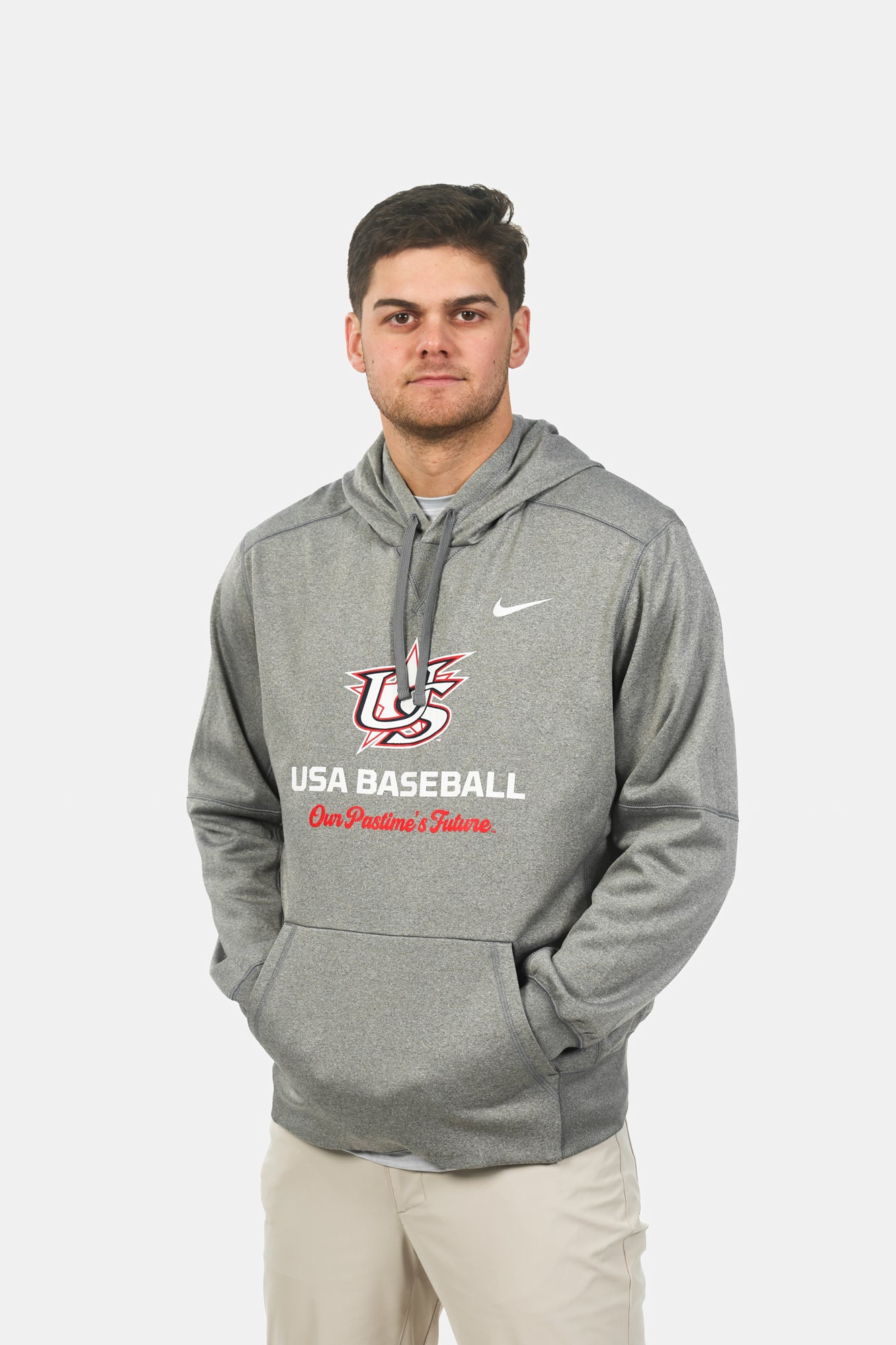 Grey Varsity Therma Hoodie