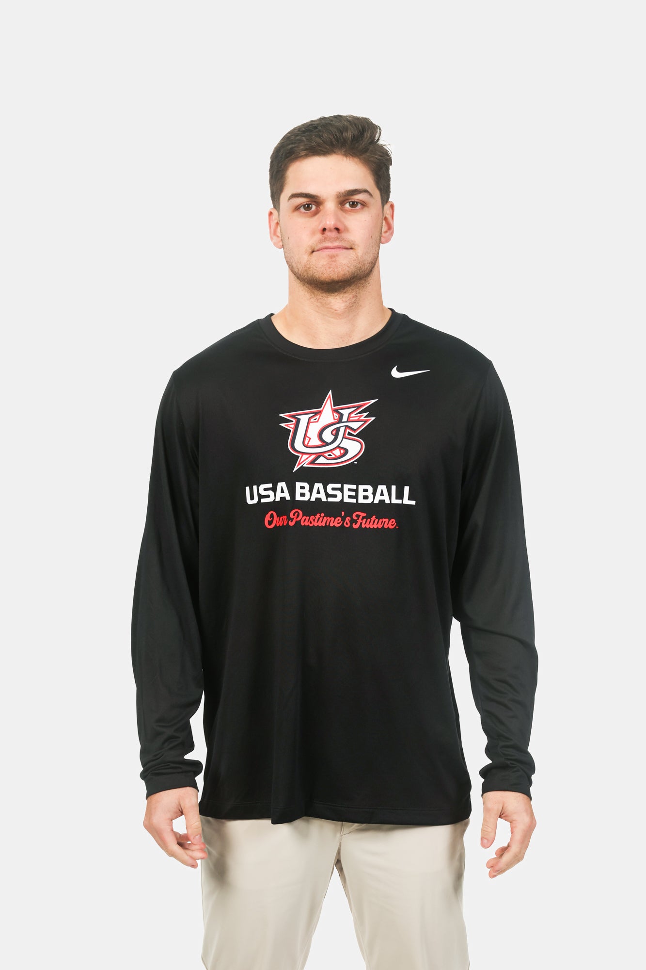 Black Varsity Long Sleeve Legend Tee
