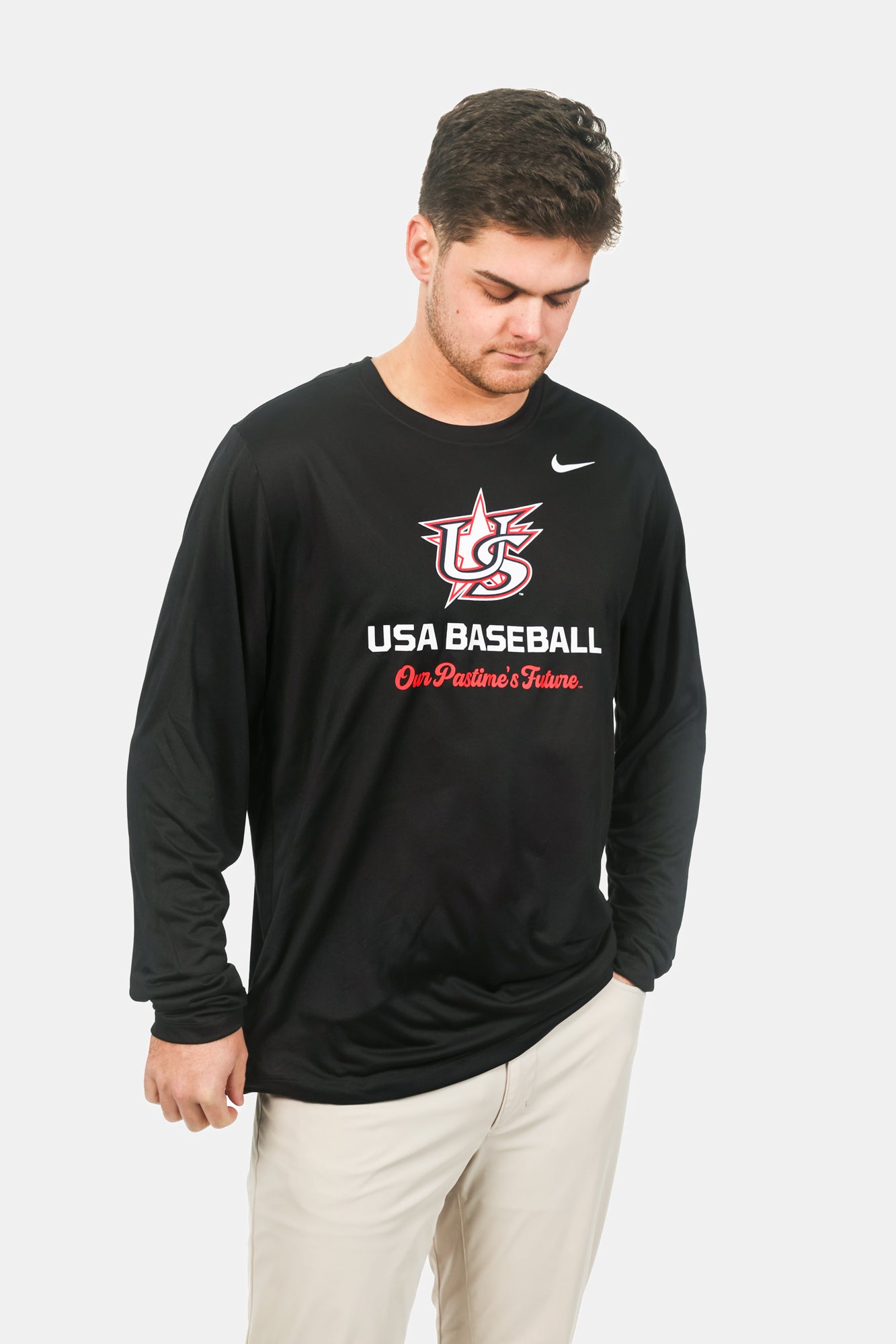 Black Varsity Long Sleeve Legend Tee