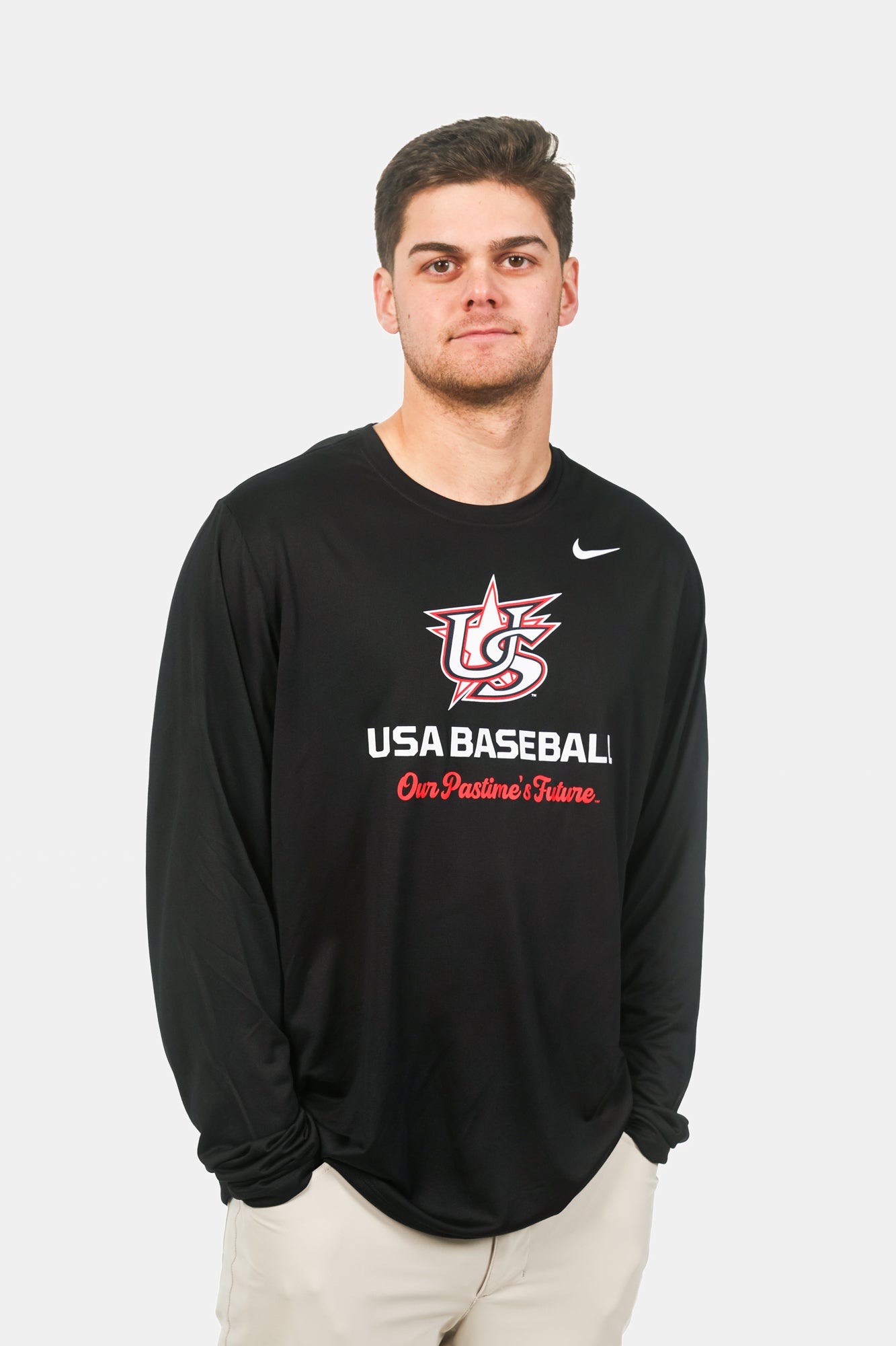 Black Varsity Long Sleeve Legend Tee