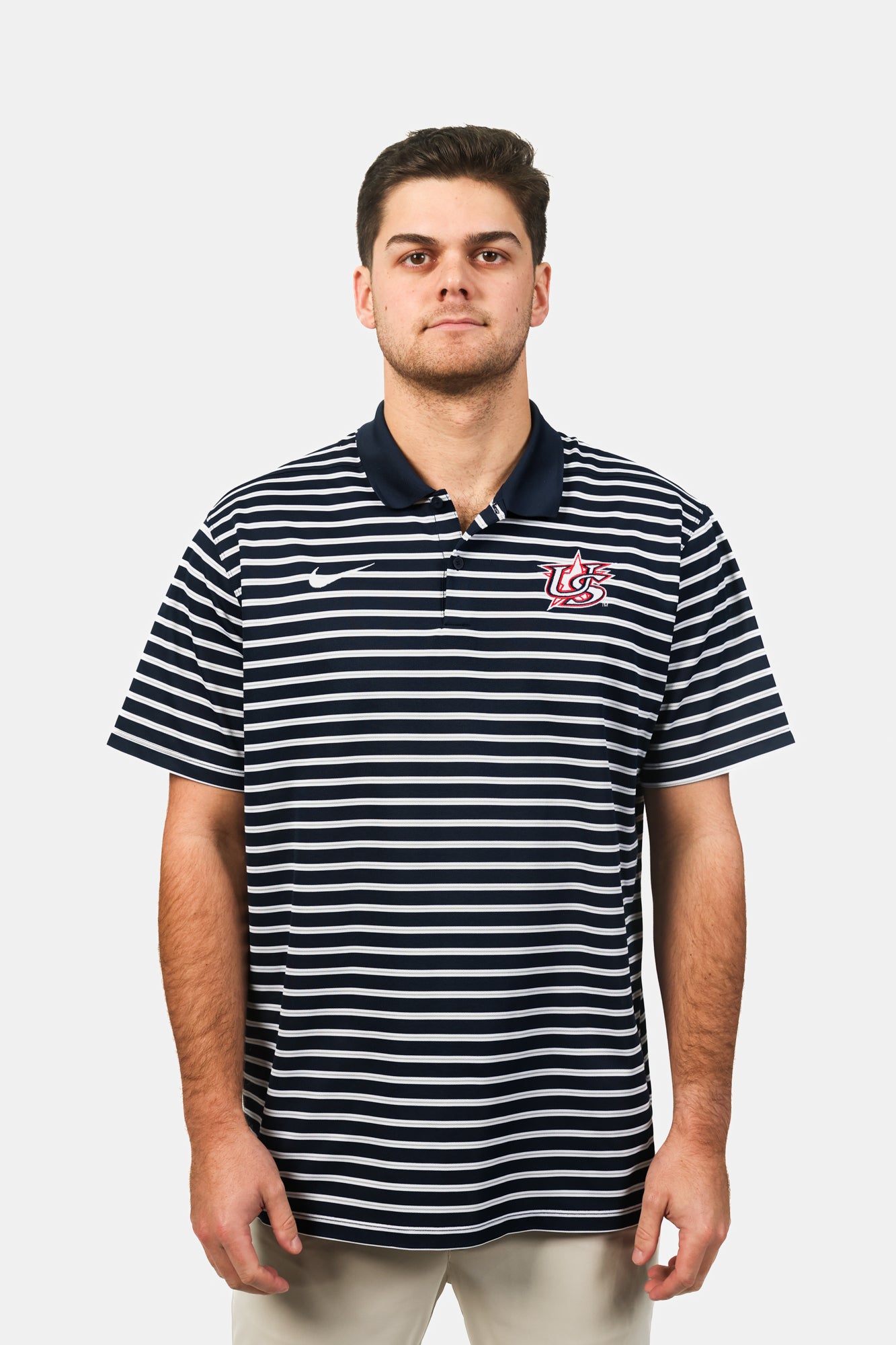 Navy Victory Stripe Polo