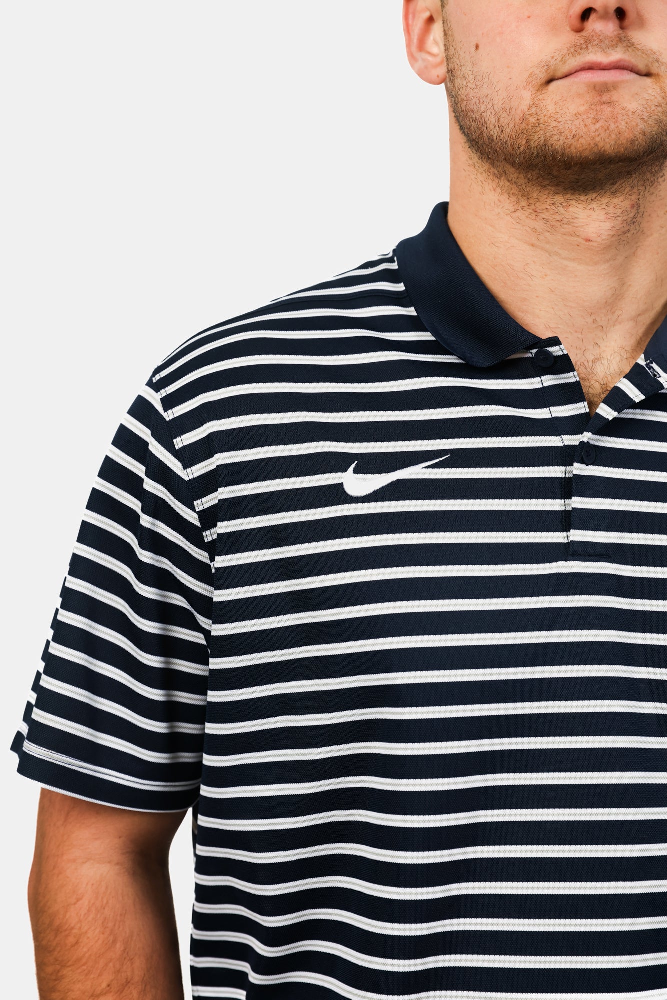 Navy Victory Stripe Polo