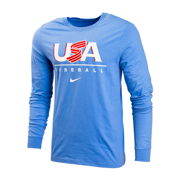 Long sleeve blue nike top shirt