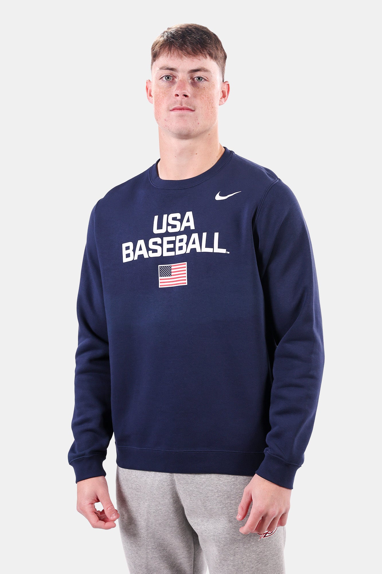Navy Dynamic Club Fleece Crewneck