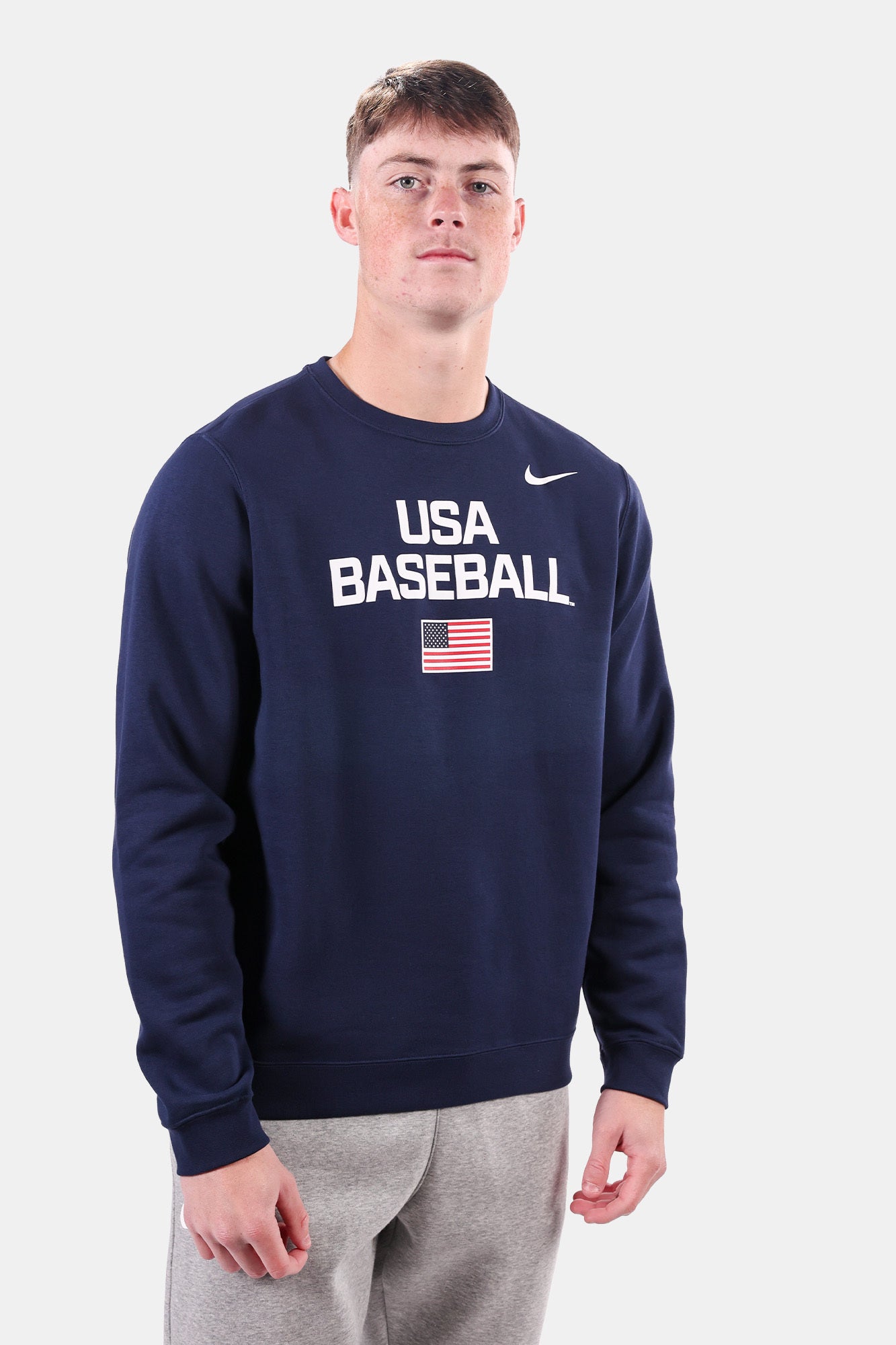 Navy Dynamic Club Fleece Crewneck