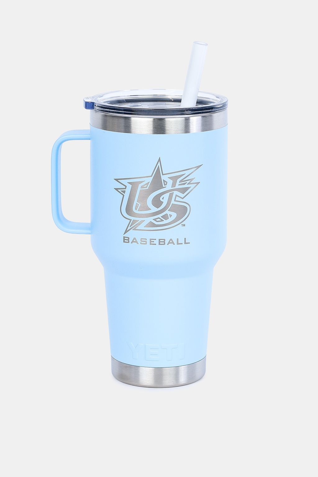Yeti Sky Blue Rambler 35oz Mug With Straw Lid