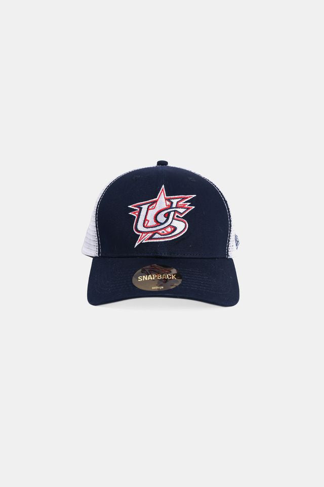 USA x Baseballism Star Logo Trucker - Navy