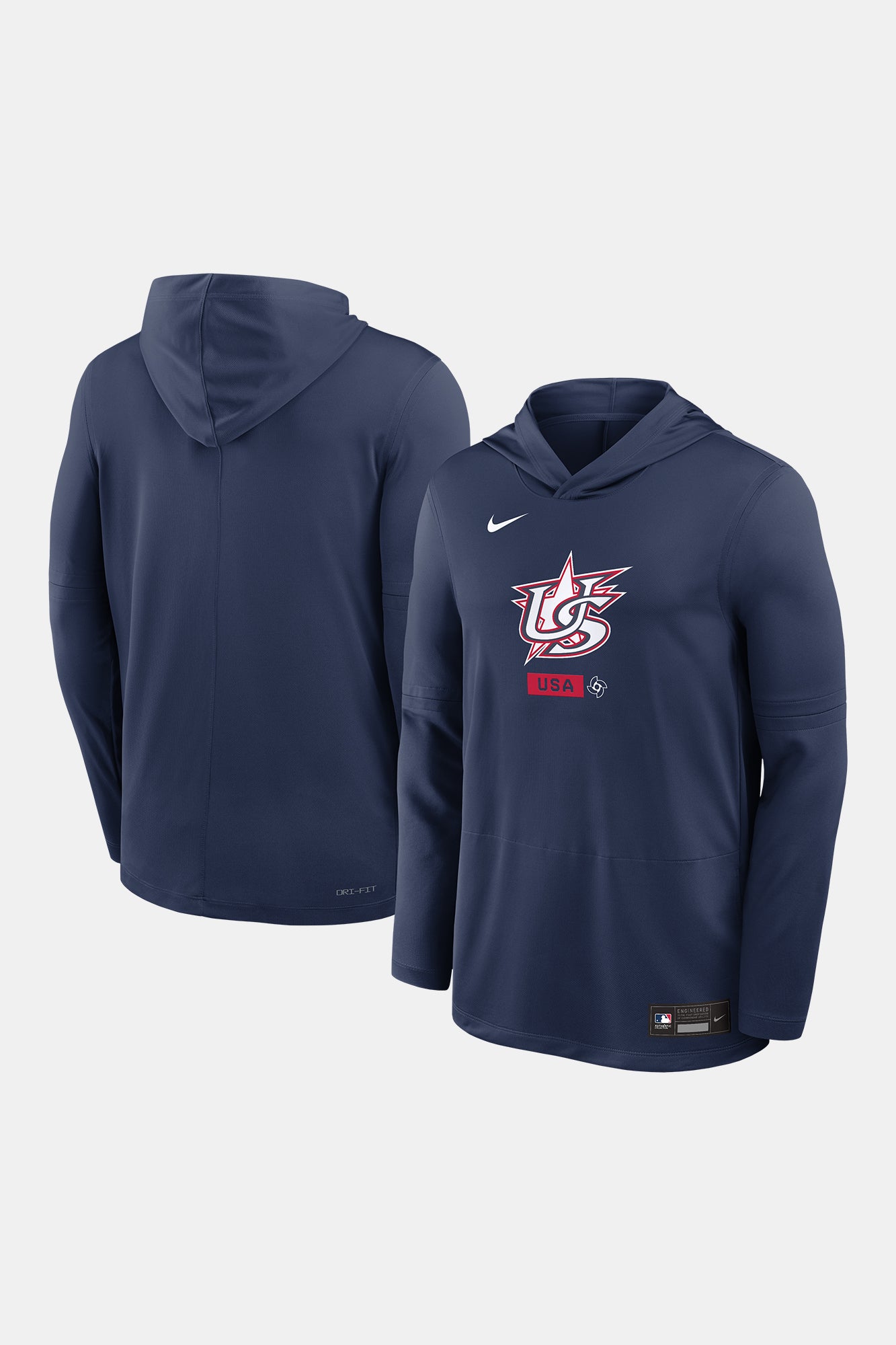 USA Baseball 2026 World Baseball Classic Level Up Dri-FIT Long Sleeve Hoodie T-Shirt