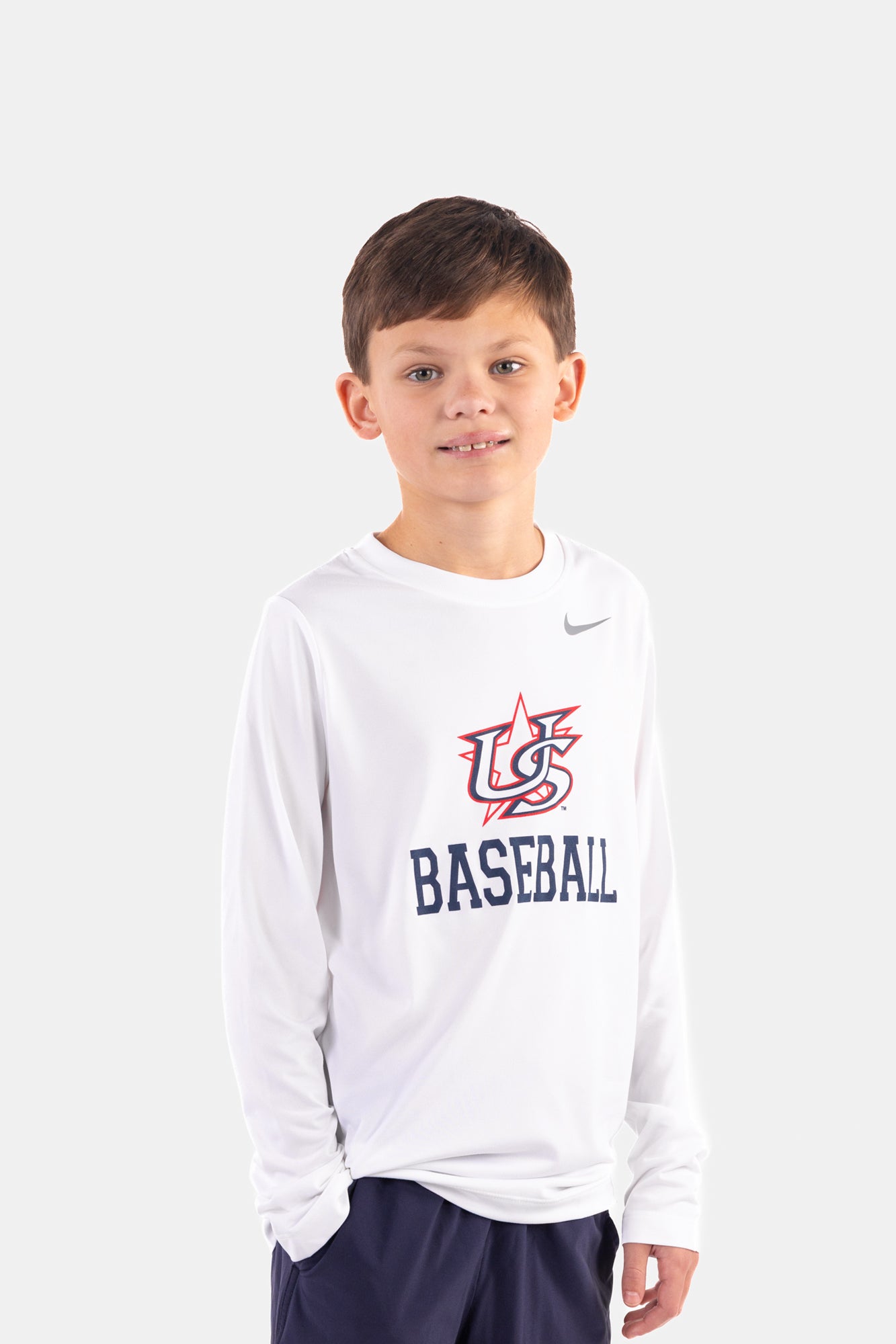 Youth White Statement Long Sleeve Legend Tee