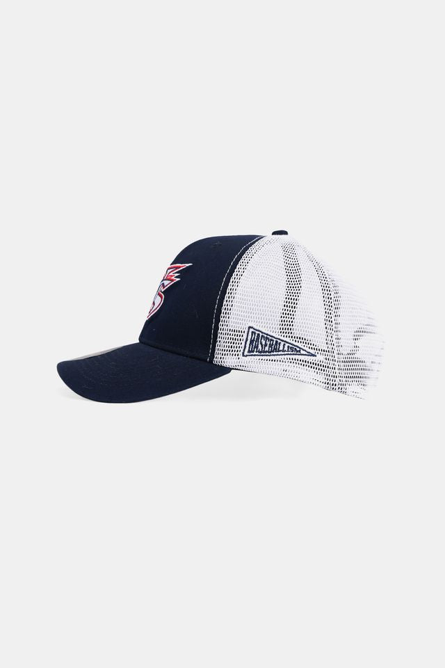 USA x Baseballism Star Logo Trucker - Navy
