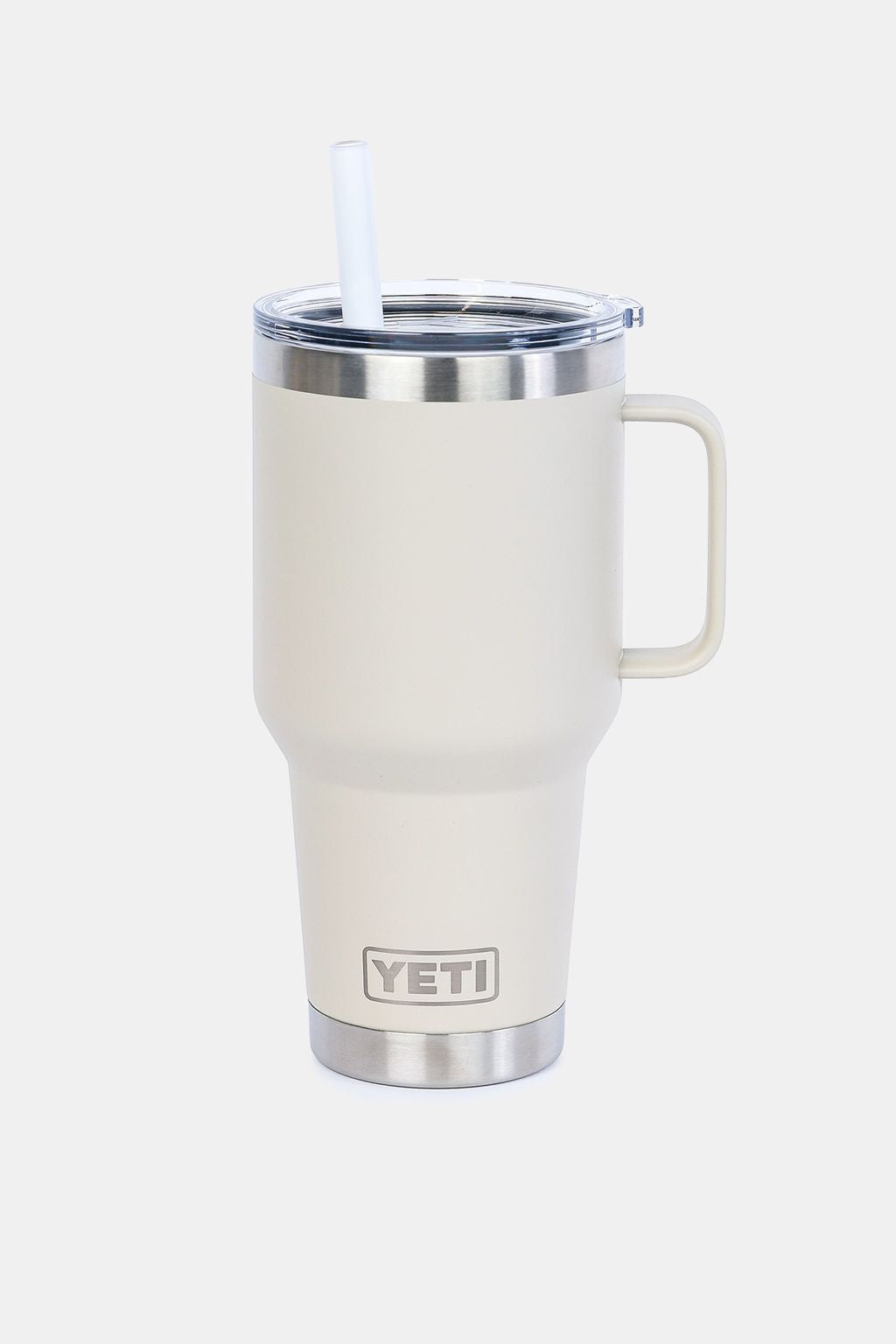 Yeti Taupe Rambler 35oz Mug With Straw Lid
