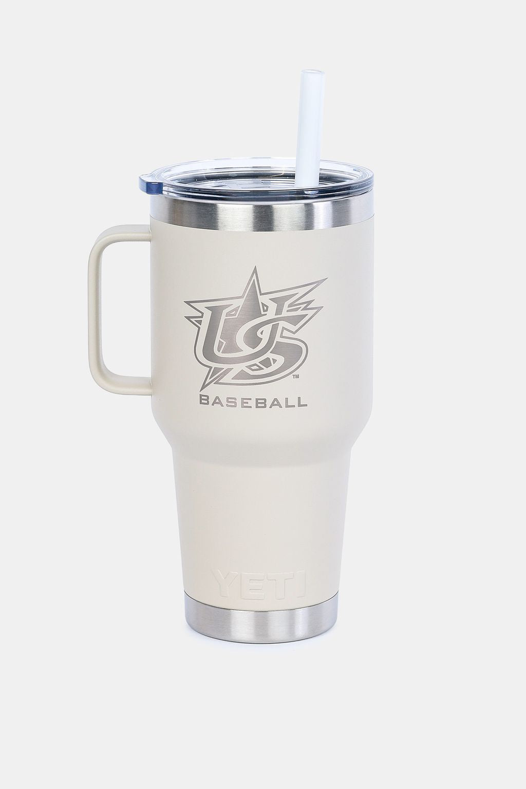 Yeti Taupe Rambler 35oz Mug With Straw Lid