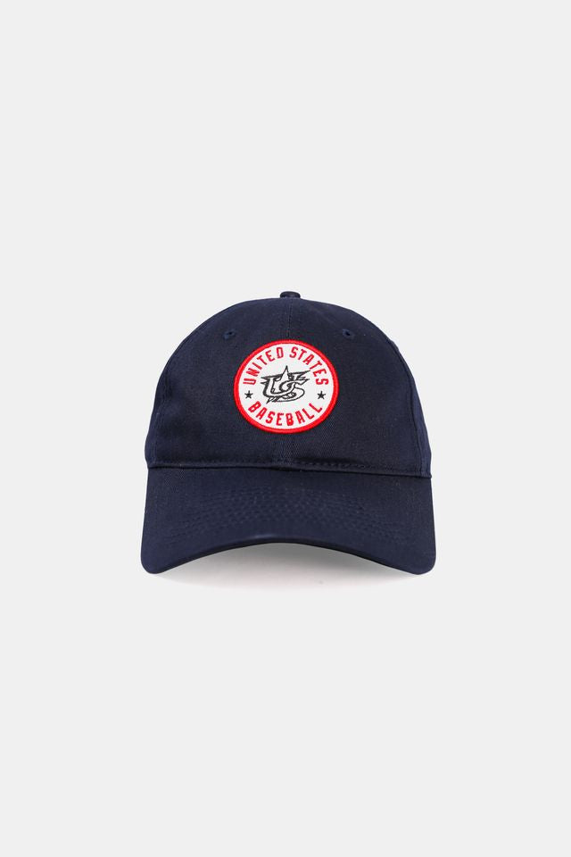 USA x Baseballism Badge Relaxed Fit Cap - Navy