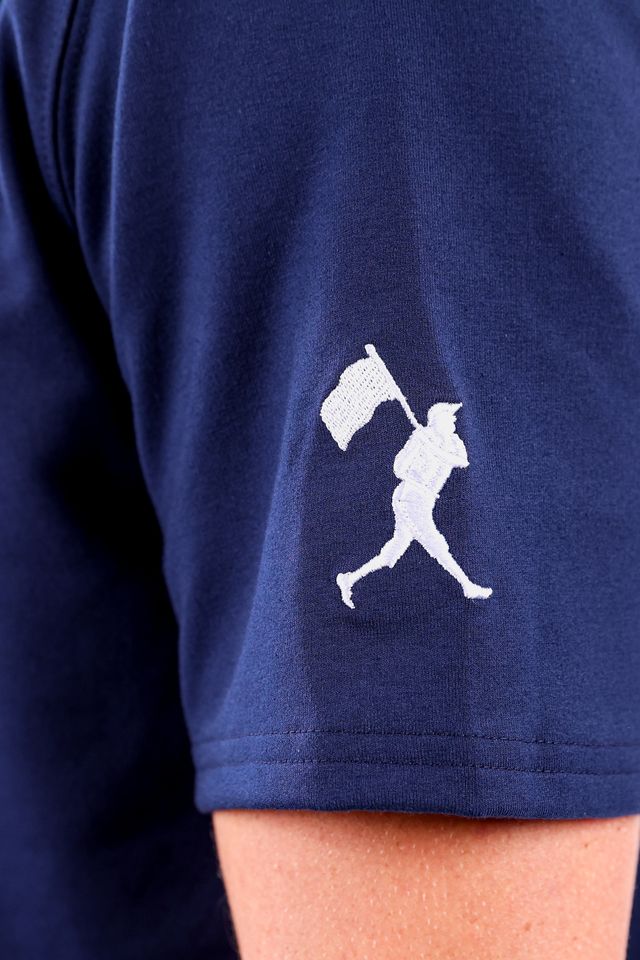 USA x Baseballism Navy Short Sleeve Hoodie