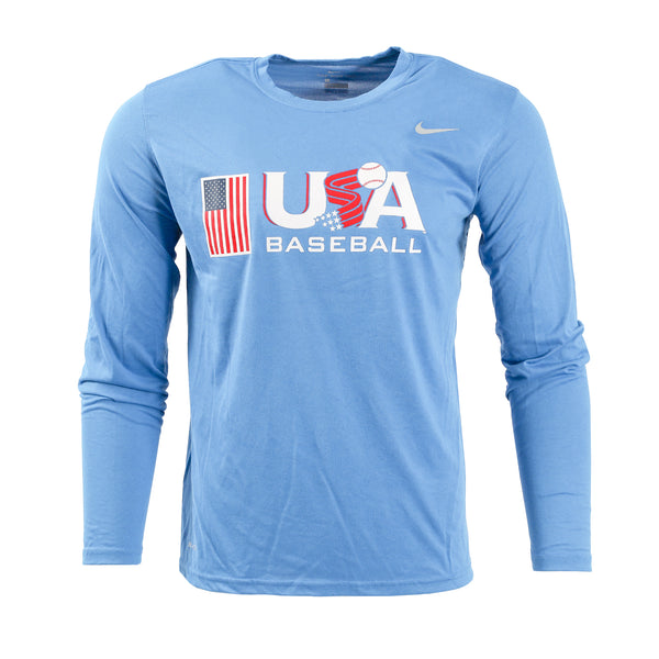 Royal Blue Jersey Logo Long Sleeve Legend Tee