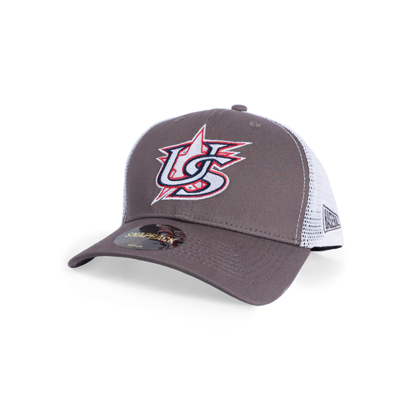USA x Baseballism Star Logo Trucker - Grey
