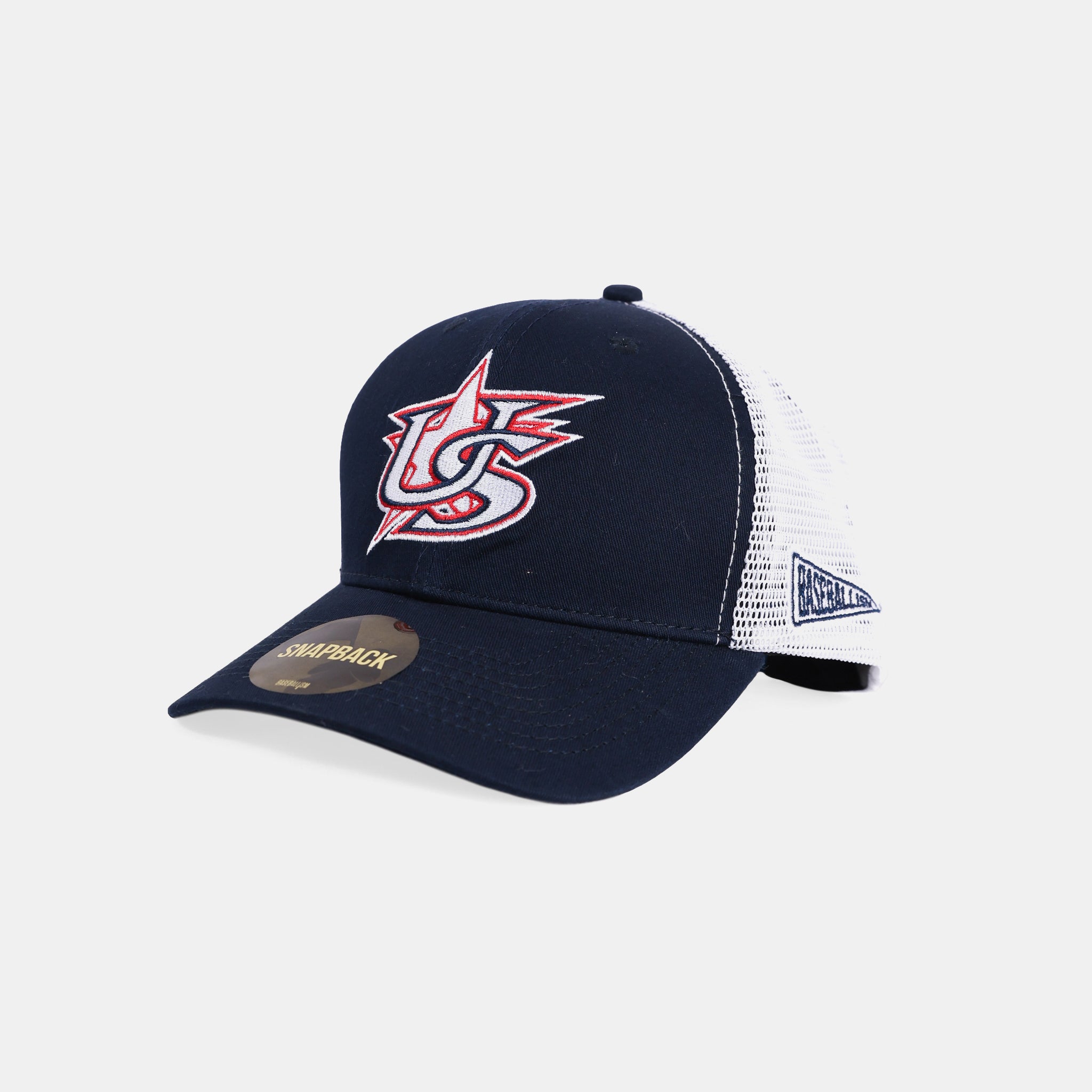USA x Baseballism Star Logo Trucker - Navy