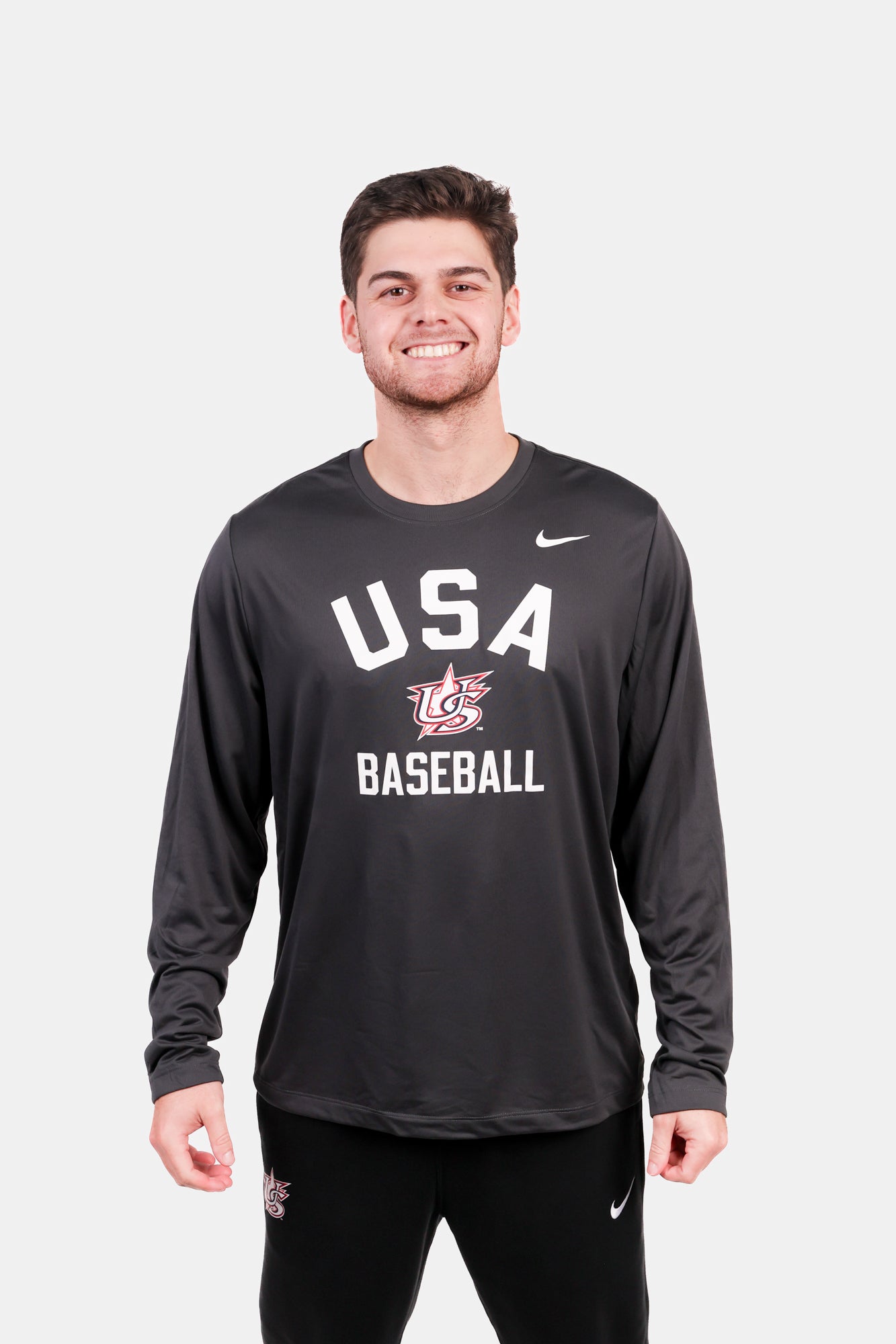 Anthracite Elevate Long Sleeve Legend Tee