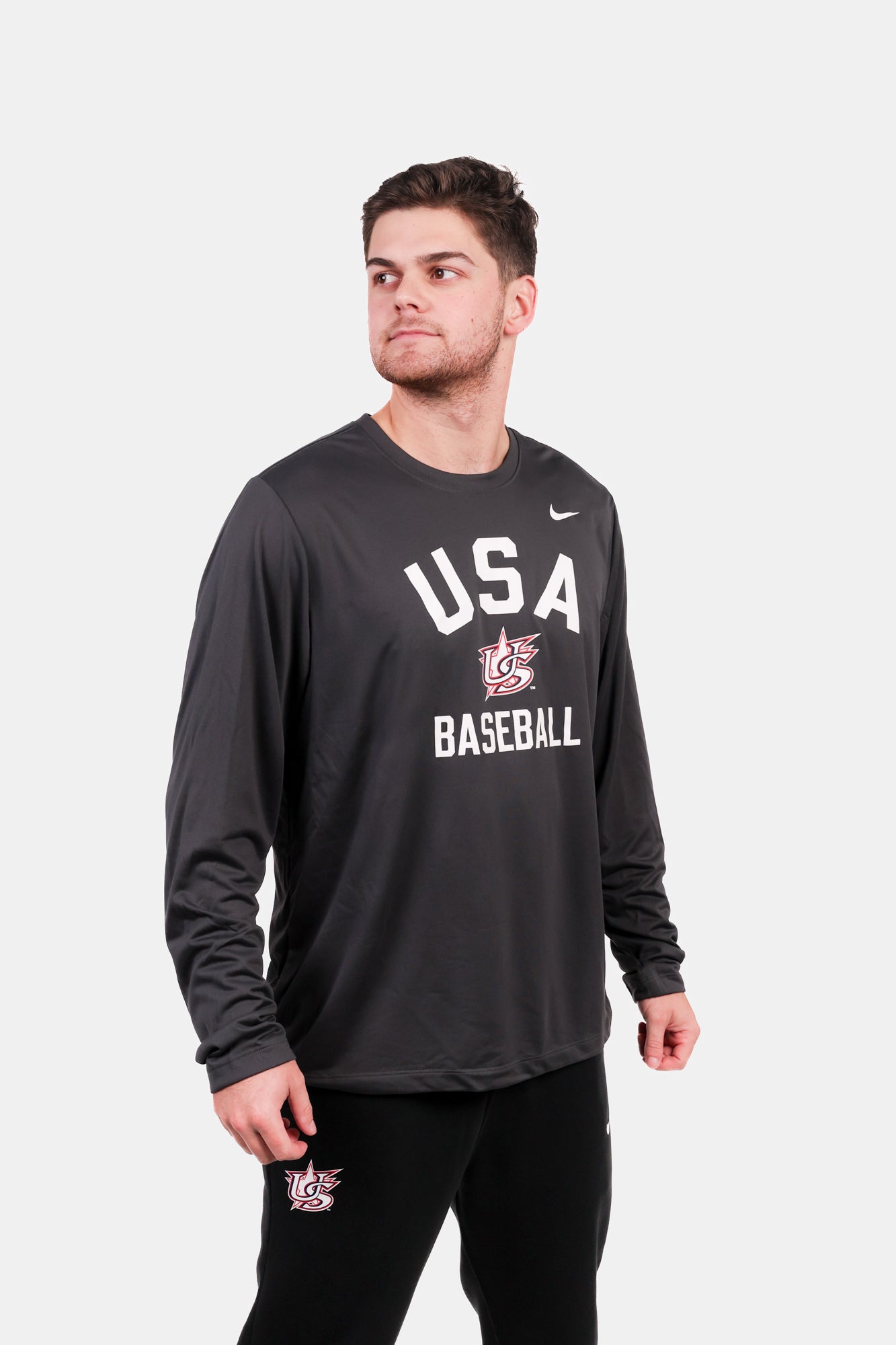Anthracite Elevate Long Sleeve Legend Tee
