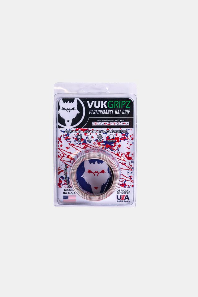 VukGripz Bat Grip Tape - White Camo