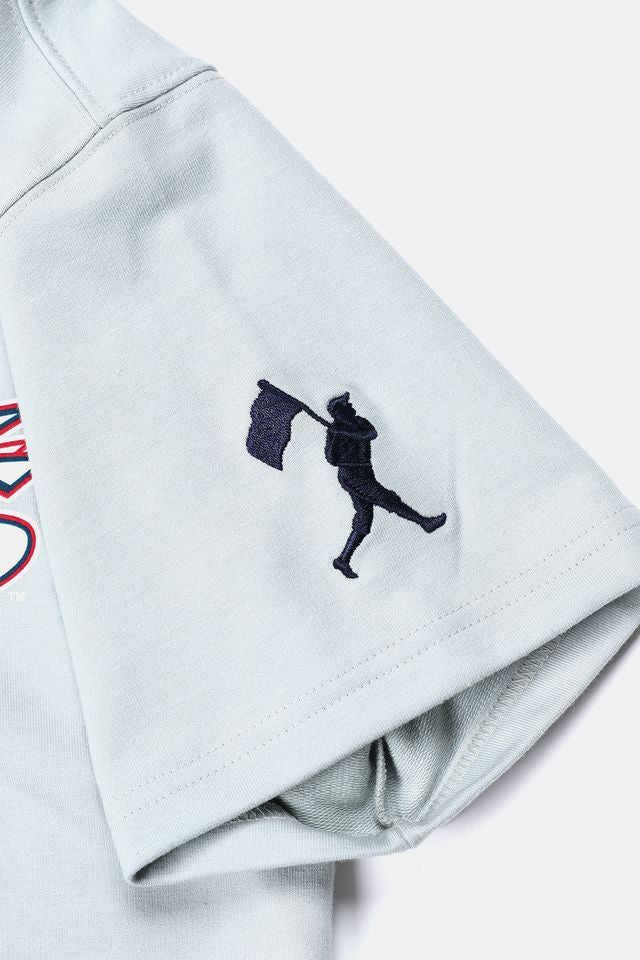Youth USA x Baseballism Grey Short Sleeve Hoodie