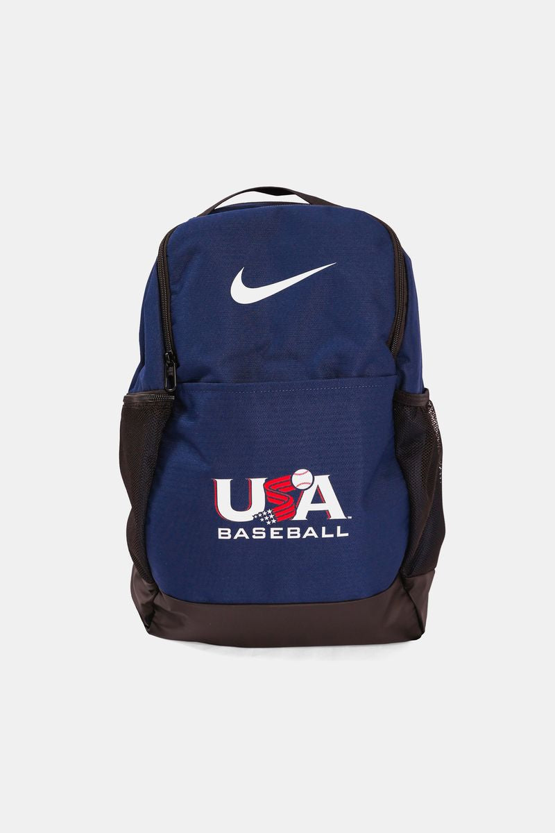 Nike Navy Traditional Logo Brasilia Backpack