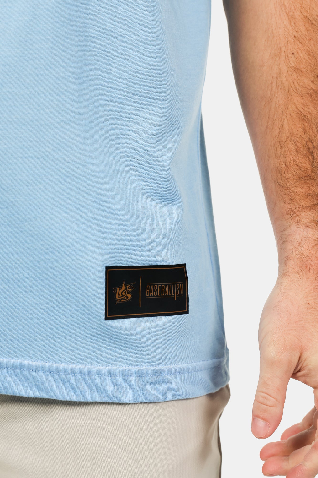USA x Baseballism Light Blue Traditional Tee