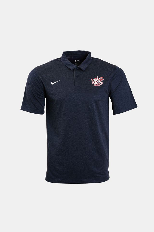 Navy Heather Polo