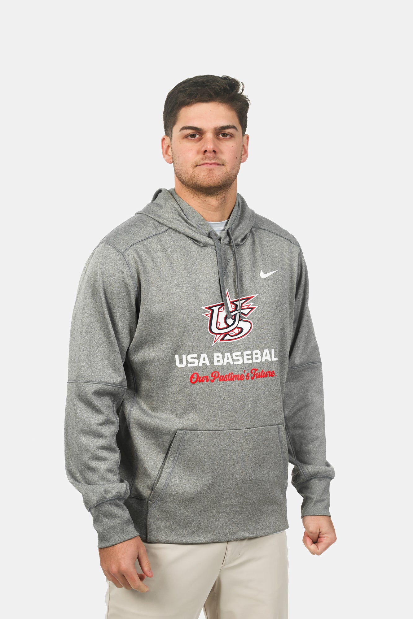 Grey Varsity Therma Hoodie