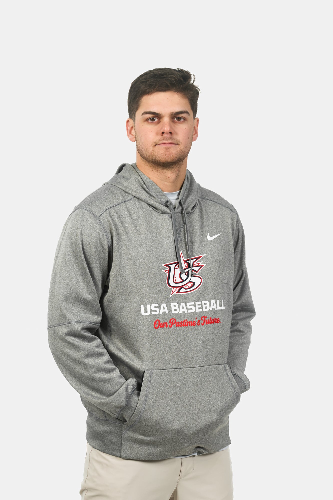 Grey Varsity Therma Hoodie