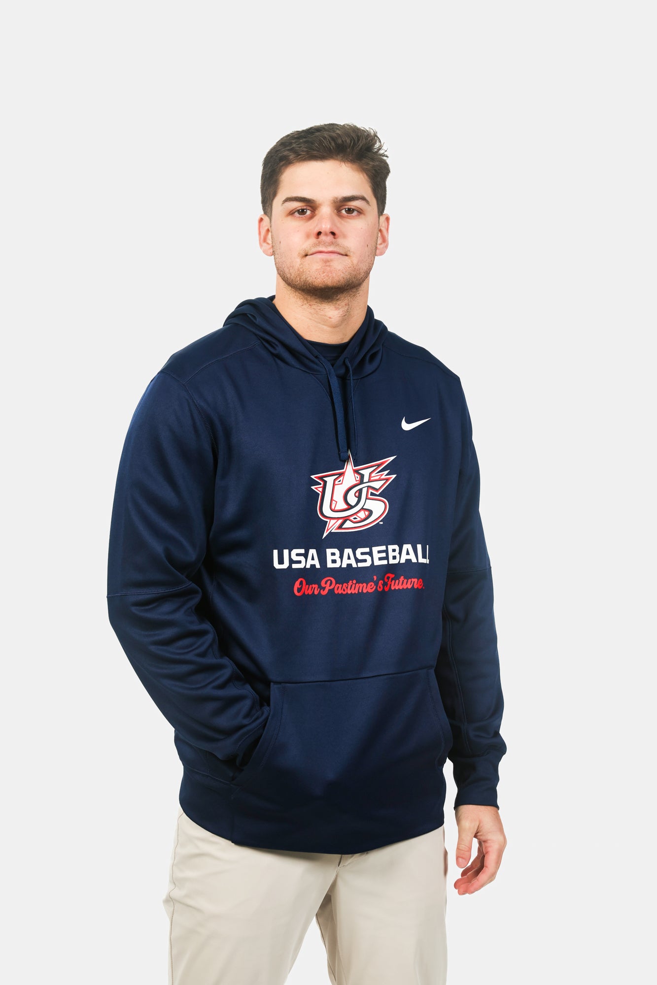 Navy Varsity Therma Hoodie