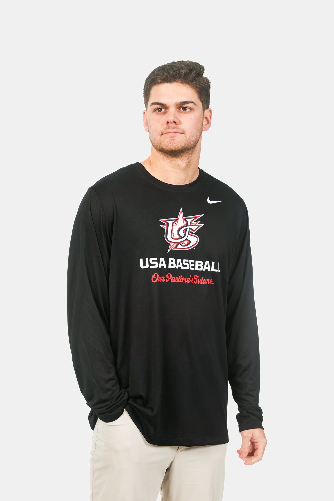 Black Varsity Long Sleeve Legend Tee