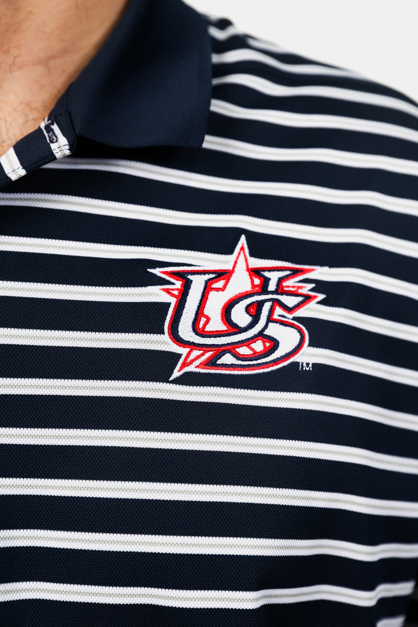 Navy Victory Stripe Polo