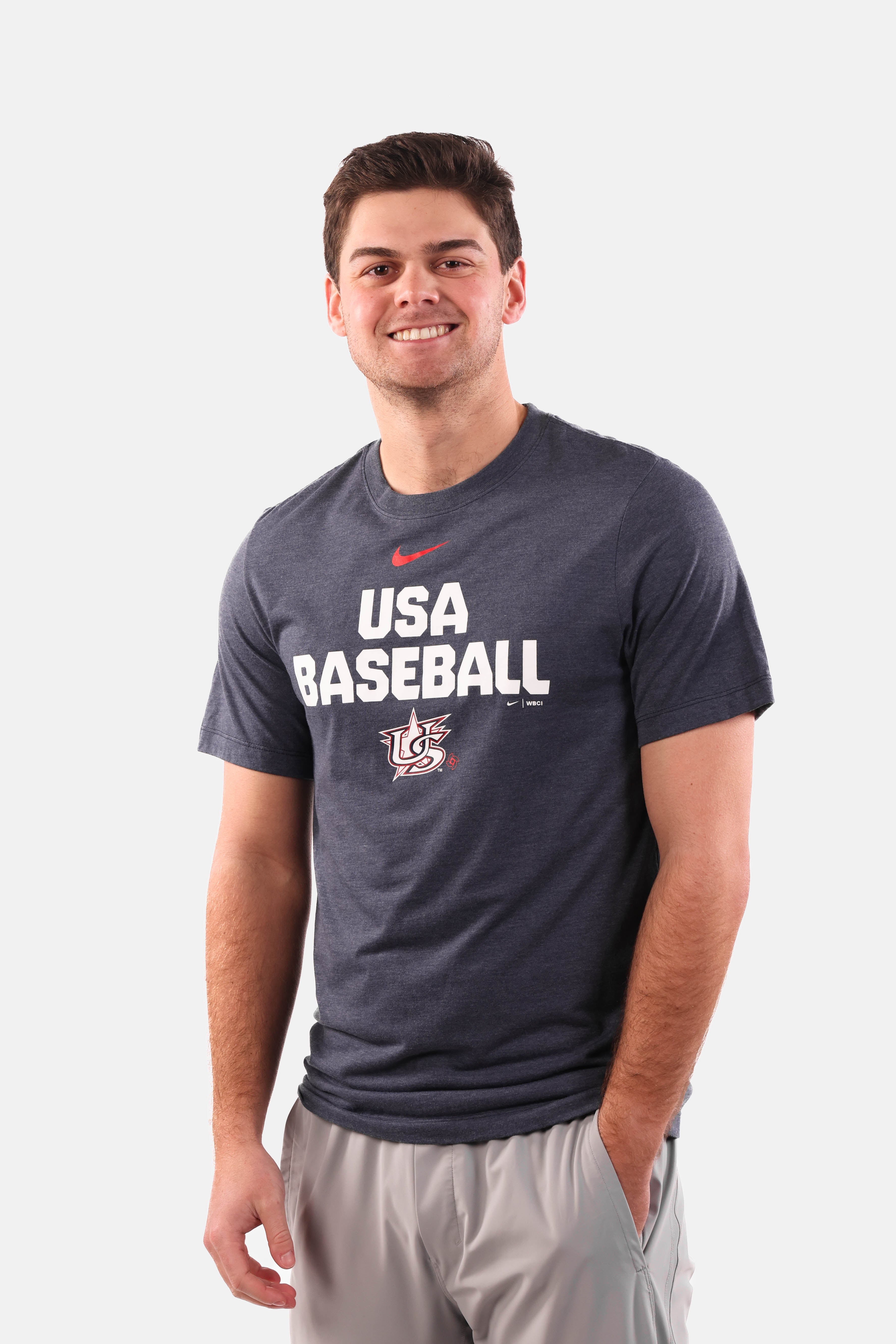 USA Baseball 2026 World Baseball Classic Stacked Tri-Blend T-Shirt