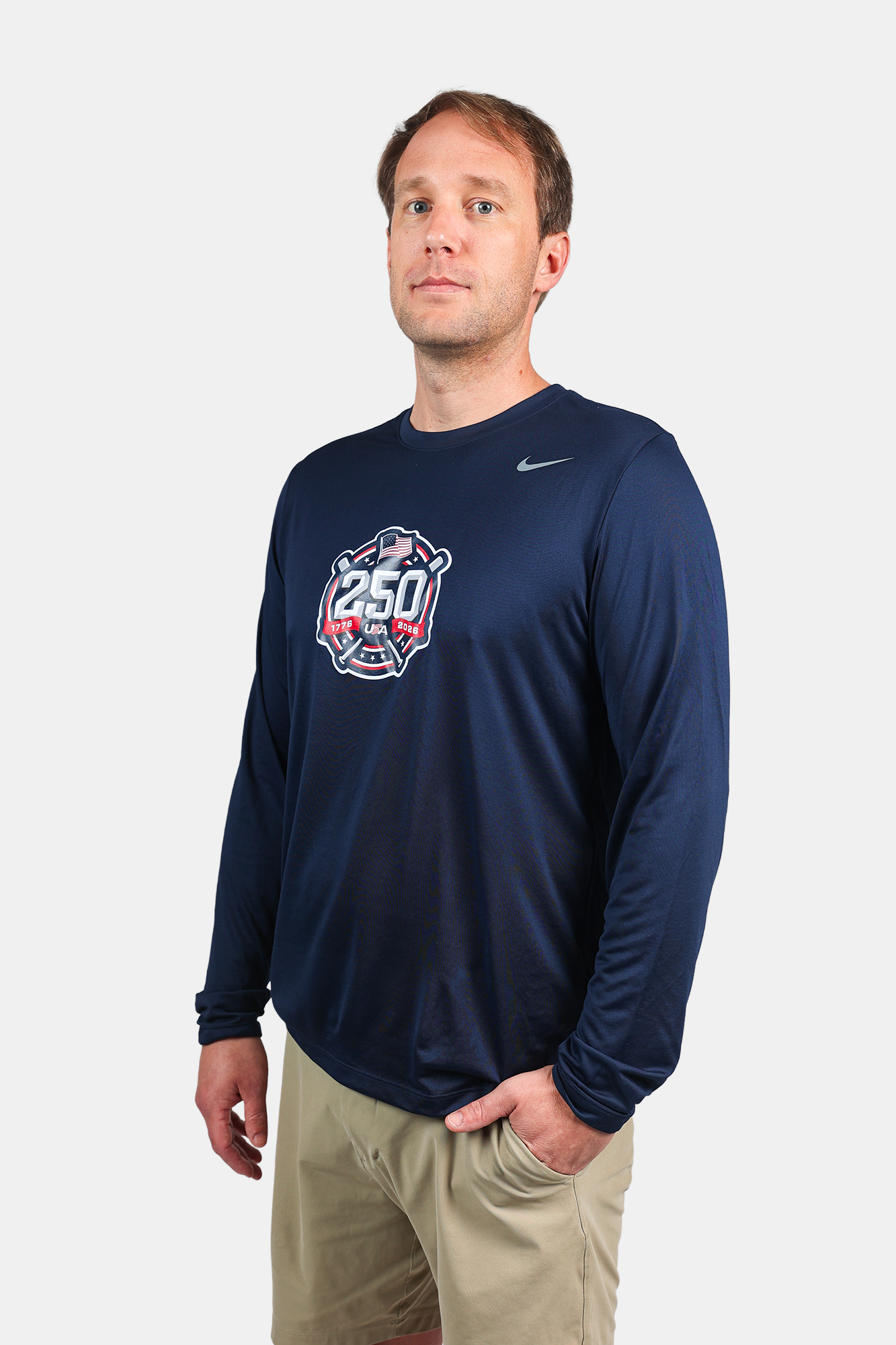Navy America's 250th Long Sleeve Legend Tee