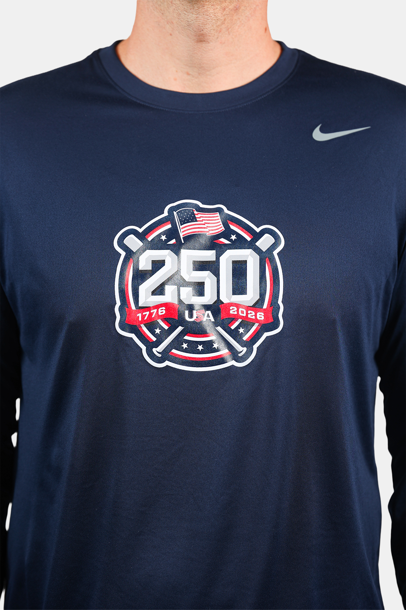 Navy America's 250th Long Sleeve Legend Tee