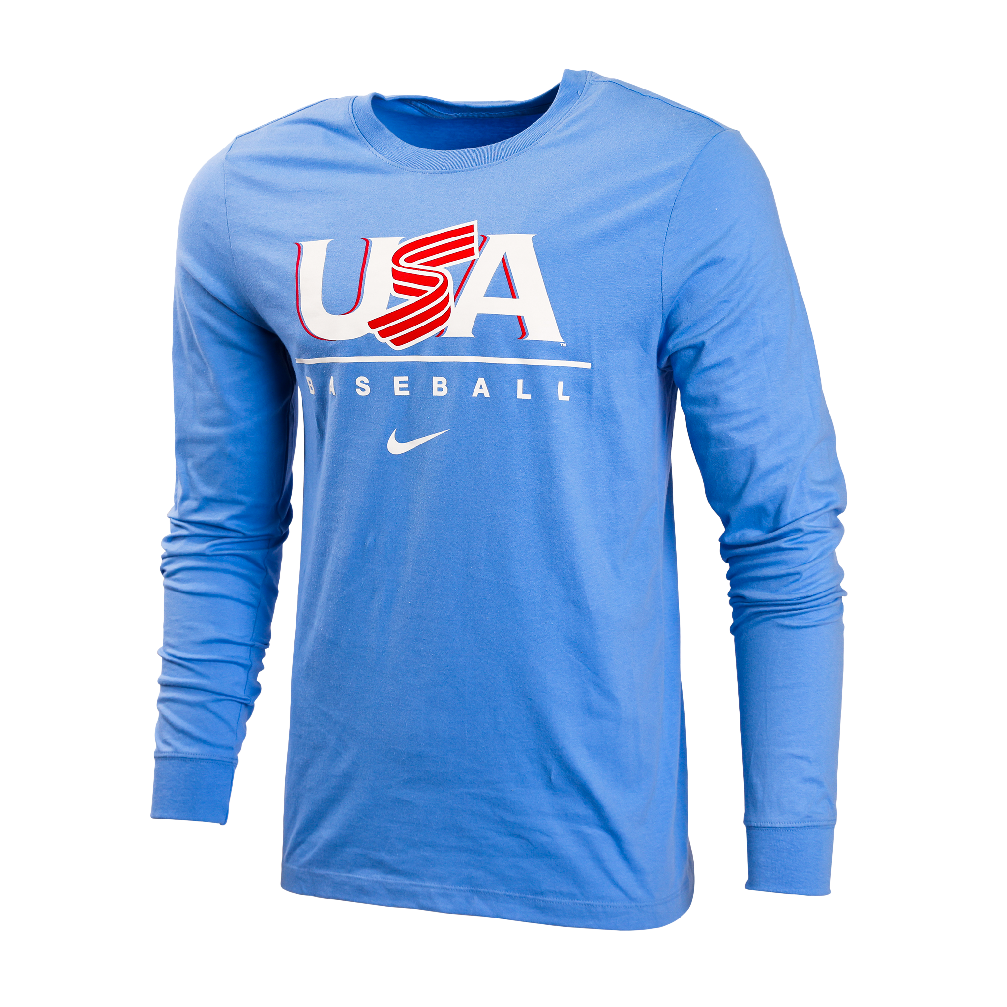 Light Blue Legacy Core Cotton Long Sleeve Tee USA Baseball Shop