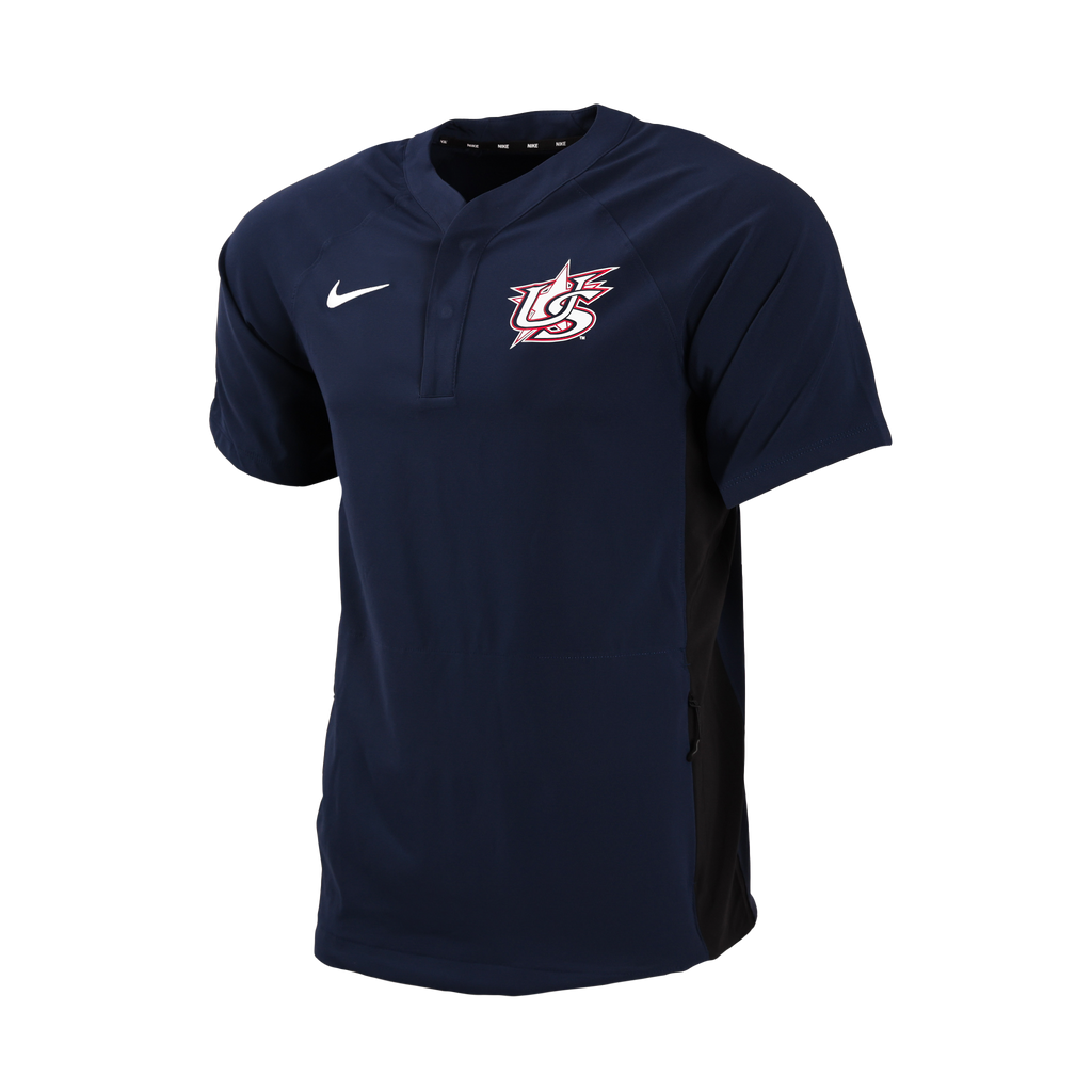 thumbnail interactive-video image 1 of Rawlings Color Sync Adult Baseball Cage Jacket - Royal Blue Short Sleeve Practice Jacket 1 of 11