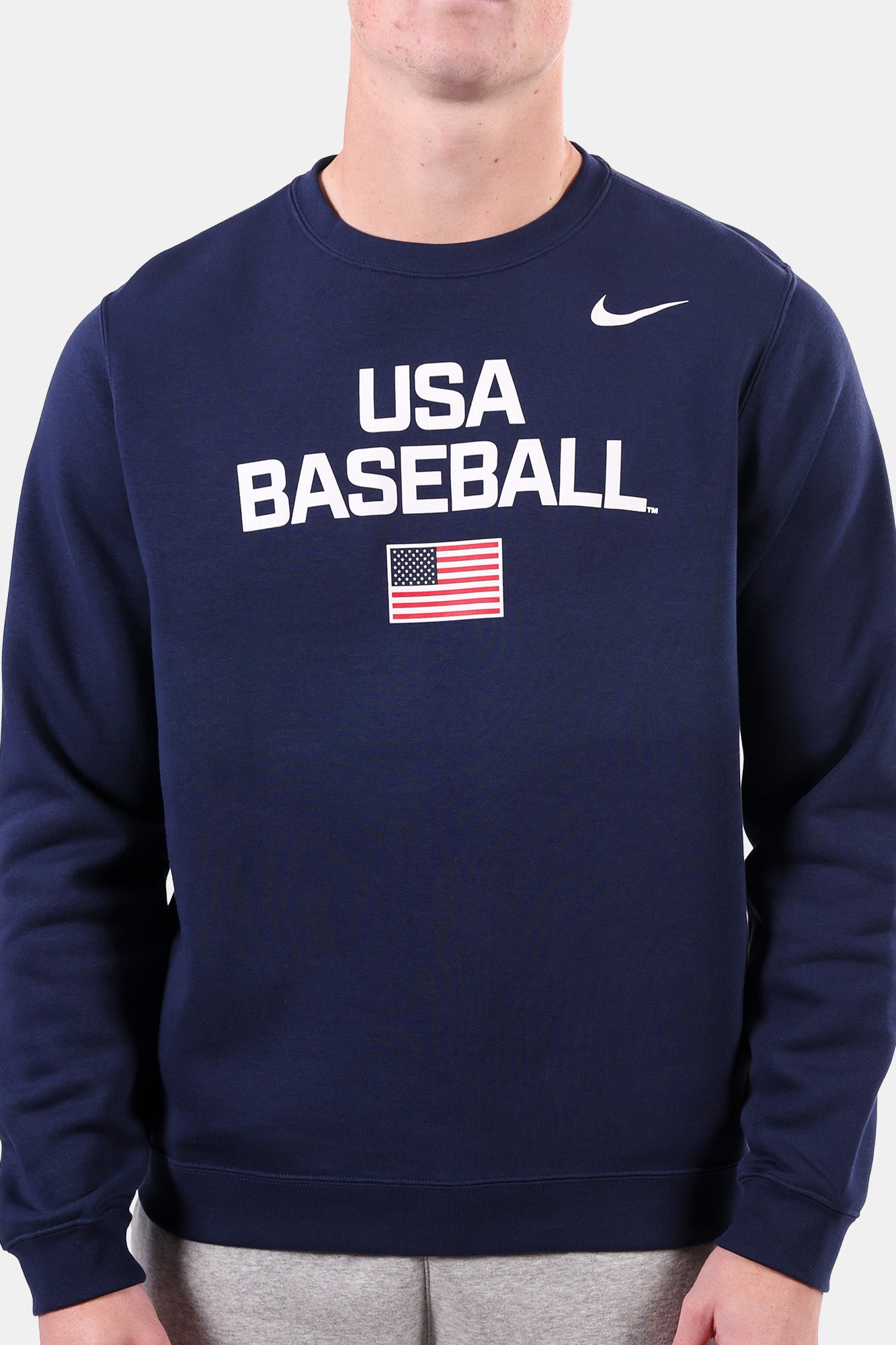Navy Dynamic Club Fleece Crewneck